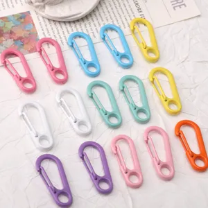 Mousquetons colores anneaux a ressort pour porte-cles DIY et divers accessoires de sacs