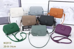 Genuine leather women crossbody bag stylish solid color shoulder bag versatile small square bag