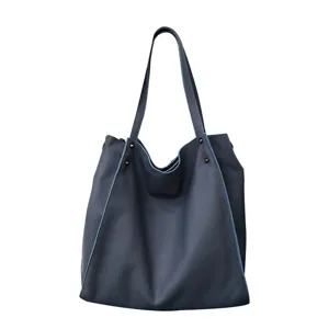 Borsa a tracolla classica in vera pelle di grande capacità per donne uso quotidiano