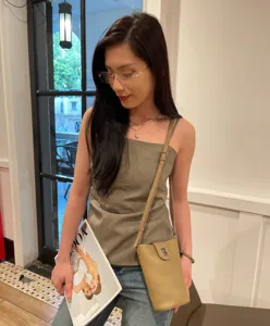 Genuine leather phone bag crossbody small shoulder bag for women daily fashion style