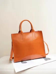 Grande Capacità Vintage Vera Pelle Tote Bag Per Donne Retro Pelle Borsa a Tracolla Casual Lavoro Borsa