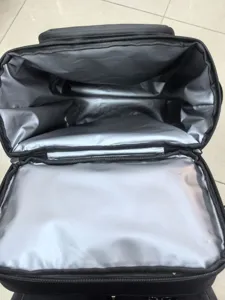 Large waterproof insulated cooler backpack interior detail for camping beach fishing outdoor