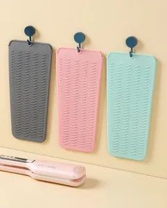 Tappetino termoisolante in silicone per piastra per capelli ferro arricciacapelli.