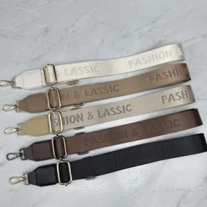 Adjustable crossbody replacement bag strap wide shoulder strap set for women handbags.