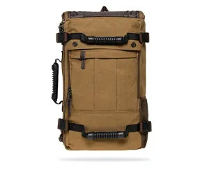 Vintage canvas travel backpack multi-functional casual daypack for outdoor commuting