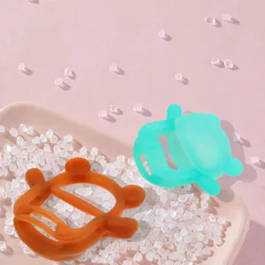 Siliconen Baby Bijtring Cartoon Beer Molar Stick Baby Tandjes Speelgoed