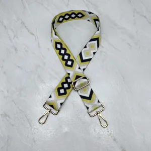 Ρυθμιζόμενος φαρδύς ιμάντας τσάντας 3.8cm ανταλλακτικό λουρί με χρυσά μεταλλικά