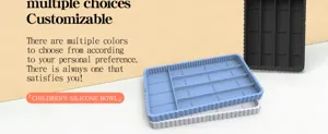 Silicone kitchen organizer tray detail view, multi-compartment drawer storage box tool.