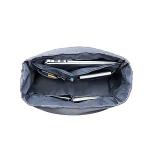 College backpack casual travel laptop bag with multi-pocket interior organization