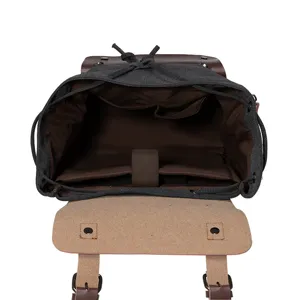 Vintage canvas backpack for women men large capacity travel school daypack casual bag.