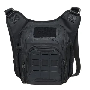 Men Casual Chest Bag Multi-functional Polyester Crossbody Bag Fashion Outdoor Cycling Shoulder Bag
