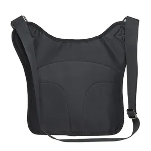 Men's minimalist tactical underarm holster bag casual single shoulder chest pack black