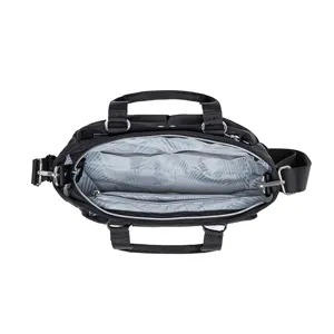 Schwarze große Damen Handtasche Business lässige Schulter Umhängetasche Alltag Tasche