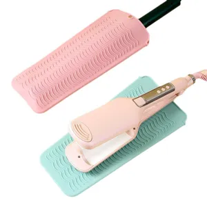 Tappetino resistente al calore per piastra capelli in silicone custodia protettiva