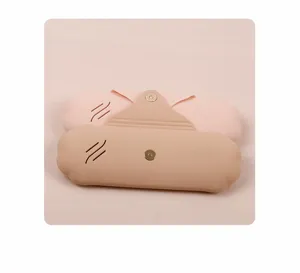Silicone makeup brush storage bag detail, portable travel cosmetic tool holder organizer.