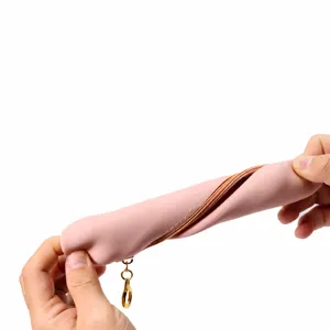 Silicone makeup brush case portable travel cosmetic pouch soft zipper storage bag for daily use