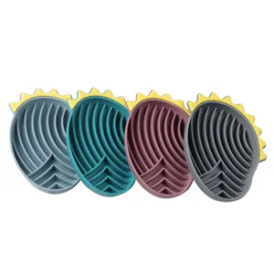 Alfombrilla de silicona para lamer perros comedero lento cuenco colorido suministros