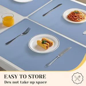 Silikon Babytischset wasserdicht leicht zu reinigen rutschfeste Essunterlage für Kinder.