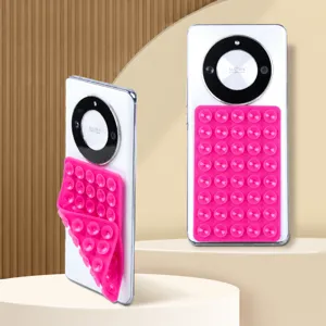 Double sided silicone phone suction cup anti slip silicone suction pad for smartphone mount main