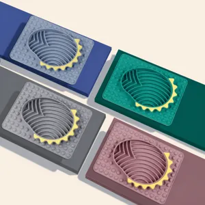 Silicone Pet Slow Feeder Mat Dog Lick Pad Anti Choking Pet Food Bowl Mat 4 Colors