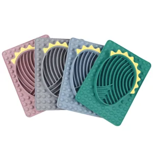 Silicone slow feeder dog mat pet lick pad waterproof cat food bowl placemat supply