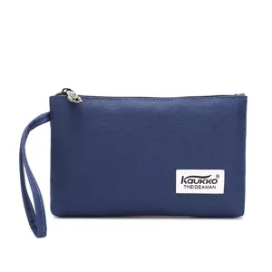 Unisex Nylon Mini Wallet Coin Purse Casual Multi-functional Zipper Pouch Daily Travel Handbag With Wrist Strap