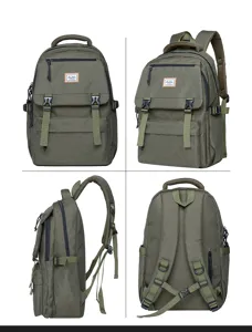 Multifunctional outdoor casual canvas backpack with large capacity and durable design.