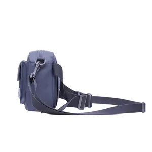Men's Casual Crossbody Bag Outdoor Nylon Messenger Bag with Adjustable Strap