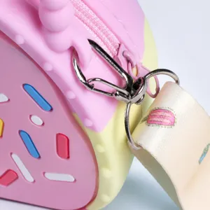 Kinder Silikon Umhängetasche Süße Bubble Münzbeutel Verstellbarer Gurt Handtasche