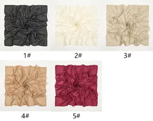 Multicolor paisley square scarf for women, lightweight breathable retro style head wrap.