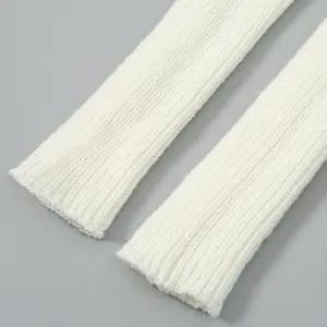 White knit sleeve detail close up texture fabric warm winter accessory casual fashion style soft cozy