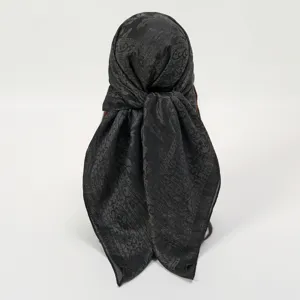 Women's French Vintage Paisley Print Square Scarf Lightweight Breathable Polyester Head Scarf Daily Fashion Accessories