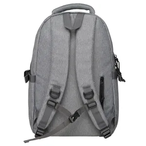Gray casual backpack for men, ideal for travel, cycling, school, and outdoor daily use.