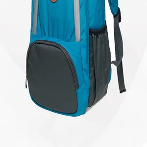 Blue casual backpack daily travel school bag student bookbag stylish commuter rucksack
