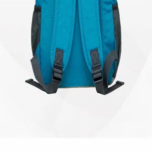 Backpack strap and back detail view showing adjustable straps and mesh side pockets.