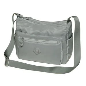 Casual Nylon Women Shoulder Bag Multi Pocket Daily Commuting Crossbody Bag Simple Urban Handbag Female Travel Purse