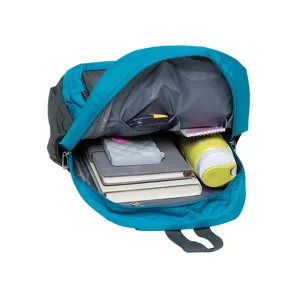 Casual commuter backpack for daily travel, colorful large capacity schoolbag with multiple pockets