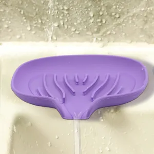 Silikon Seifendose Für Badezimmer Entwässerung Kreativer Seifenhalter Rutschfester Seifenschoner Für Dusche Küche Heim