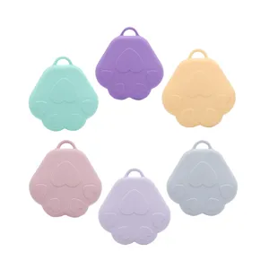 Coque de protection en silicone forme patte porte-clés étui tracker coloré accessoires