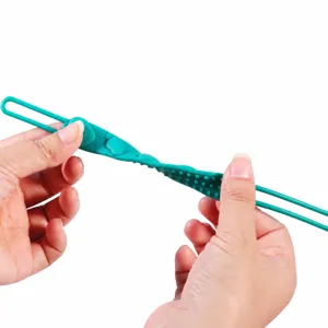 Silikon Baby Schnullerclip Zahnungsband beruhigende Anti-Verlust Kette in grün lang