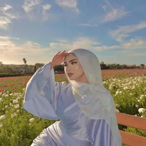 Fashion women's digital printed long scarf shawl elegant floral thin outdoor accessory main view.