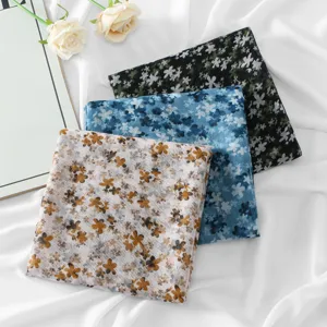 Floral Print Long Scarf Lightweight Voile Shawl Versatile Women Fashion Neck Scarf