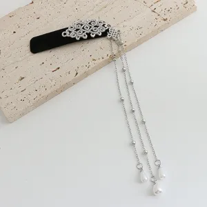 Nieuwe Chinese stijl fluweel strass kwastje haarspeld elegante Hanfu haaraccessoire