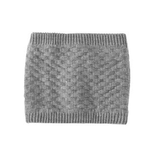 Winter thermischer Strick-Halswärmer, dickes Fleece-Halstuch für Outdoor-Radfahren warm.