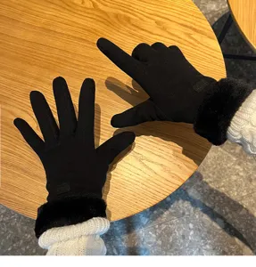 Warme winterhandschoenen voor dames, gevoerde touchscreen thermische handschoenen voor buiten.