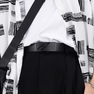 Neuer Herren Mode Automatik Schnalle Ledergürtel lässig Business Jugend Trend Taillengürtel
