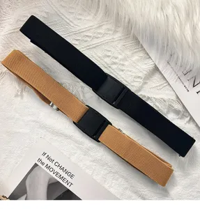 Klassischer minimalistischer elastischer Stretchgurt für Damen und Herren, ideal für Jeans.