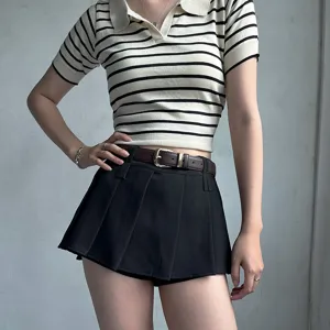 Stylish women retro belt casual leather waist belt versatile student clothing accessory