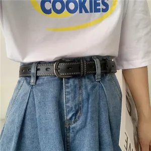 Minimalist Faux Leather Pin Buckle Belt For Women Men Solid Color Versatile Casual Waist Belt Fashion Jeans Dress Belt
