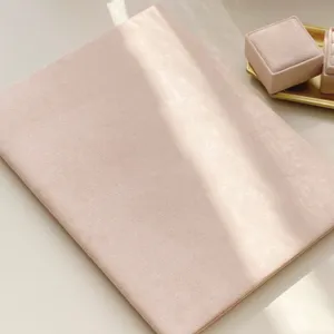 Pink velvet wedding vow book speech folder elegant ceremony host card holder props